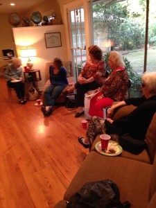 Branch members listen to Mandy and Jeff discuss their experiences.